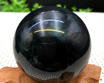 Natural Extra Large Green Fluorite Crystal Quartz Sphere/Clear Green Fluorite Ball/Healing Stone/Reiki/Chakra/Zen/Decoration/Gift for Her