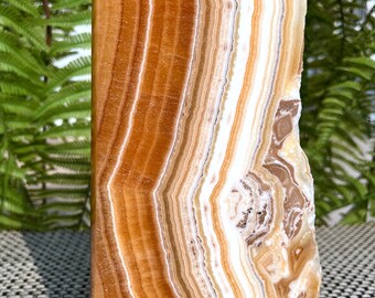 Natural Large yellow  Calcite Crystal Quartz point/yellow Calcite Crystals/ Orange Calcite Crystal/Flame Banded Calcite Stone/Healing Stone