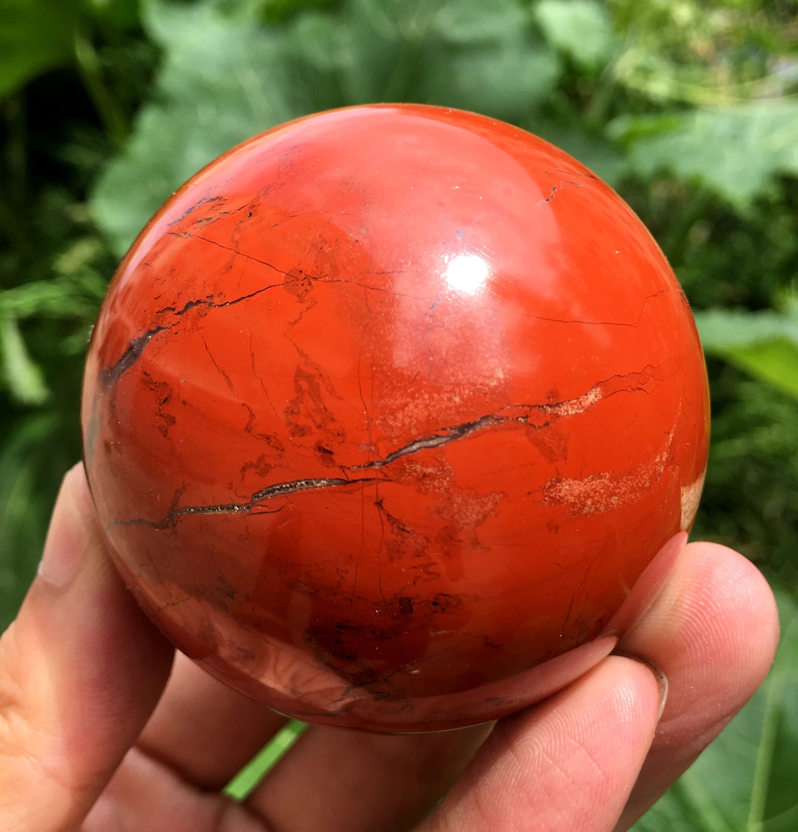 Natural Red Jasper Crystal Ball/Red Jasper sphere/Red Jasper Etsy