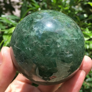 Natural Extra Large strawberry quartz Crystal Quartz Ball/Clear Green Fluorite Sphere/Healing Stone/Reiki/Chakra/Zen/special gift