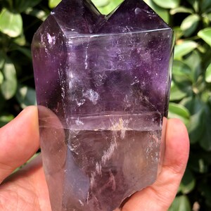Large High Quality Natural Amethyst Polished Point/Amethyst Tower/Purple Crystal Ornaments/Amethyst stone decor/Special Gift/Meditation
