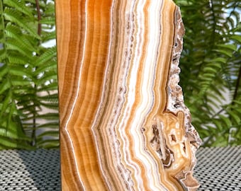 Natural Large yellow  Calcite Crystal Quartz point/yellow Calcite Crystals/ Orange Calcite Crystal/Flame Banded Calcite Stone/Healing Stone