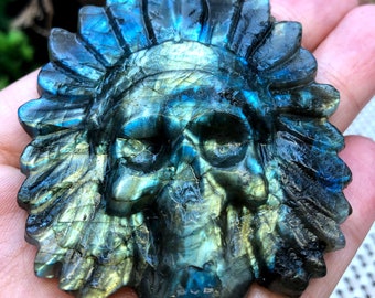 Hand carved Labradorite Indian/Shiny Polished Labradorite /Jewelry/Chakra Reiki/Home Decor/collectibles/Decoration/Gift for Her/Energy stone
