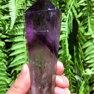 Large High Quality Natural Amethyst Polished Point/Amethyst Tower/Purple Crystal Ornaments/Amethyst stone decor/Special Gift/Healing stone