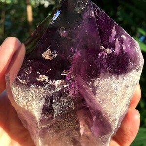 Large High Quality Natural Amethyst Polished Point/Amethyst Tower/Purple Crystal Ornaments/Amethyst stone decor/Special Gift/Meditation