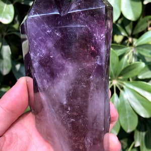 Large High Quality Natural Amethyst Polished Point/Amethyst Tower/Purple Crystal Ornaments/Amethyst stone decor/Special Gift/