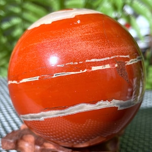 Natural Red Jasper Crystal Ball/Red Jasper sphere/Red Jasper Stone/Gemstone point/Chakra Stone/Red Jasper Crysta/Chakra Healing
