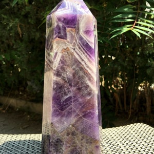 Large High Quality Natural Amethyst Polished Point/Amethyst Tower/Purple Crystal Ornaments/Amethyst stone decor/Special Gift/Healing stone