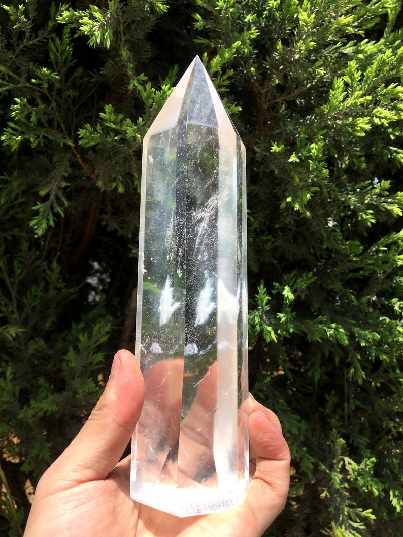 Clear Smelt White Quartz Point/clear Smelt Quartz Polished Etsy