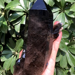 Top Large Raw black Crystal Cluster/Black Quartz Cluster/Quartz Cluster/Rough Black Abundance Crystal Plate/Healing Crystal/Energy
