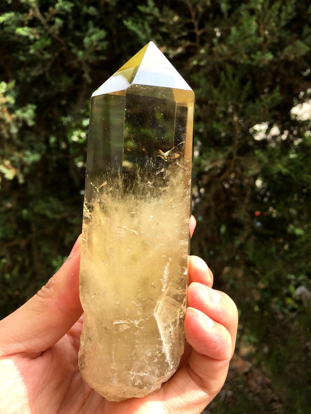 ナチュラルシトリン　タワー Natural Large Transparent Headed Yellow Citrine Crystal Quartz