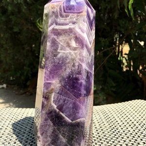 Large High Quality Natural Amethyst Polished Point/Amethyst Tower/Purple Crystal Ornaments/Amethyst stone decor/Special Gift/Healing stone