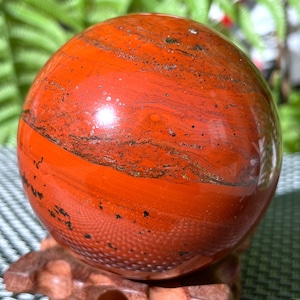 Natural Red Jasper Crystal Ball/Red Jasper sphere/Red Jasper Stone/Gemstone point/Chakra Stone/Red Jasper Crysta/Chakra Healing