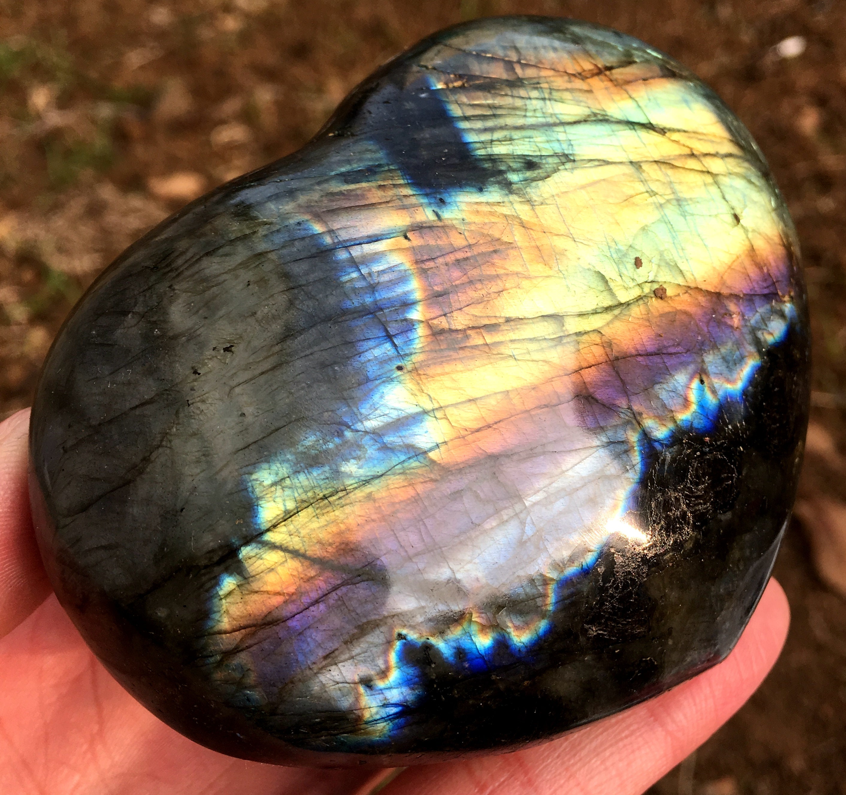 Rainbow Heart Shaped Labradorite Stone/Labradorite Crystal/Labradorite Heart/Gemstone Heart/Hand Carved Heart/Love /Special Gift