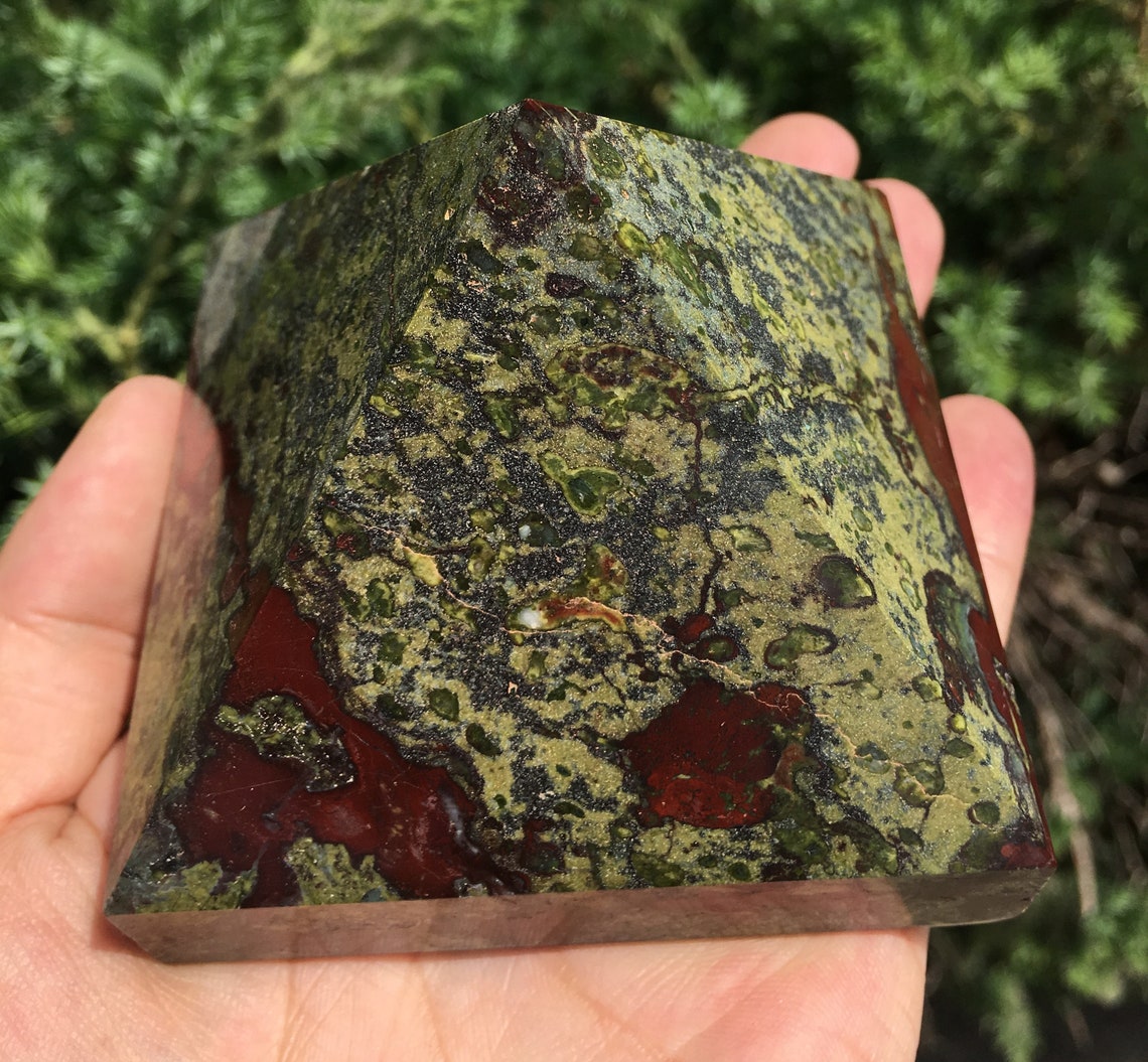 Large Dragon Blood Jasper Pyramid/dragon Blood Jasper Etsy
