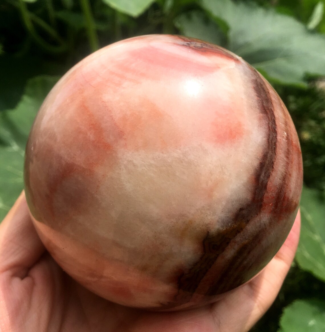 Large Natural Pork stone Crystal Quartz ball/Pork stone Etsy