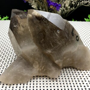 Top Large Raw black Crystal Cluster/Black Quartz Cluster/Quartz Cluster/Rough Black Abundance Crystal Plate/Healing Crystal/Energy