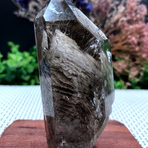Rare Natural Large Included Garden Green Phantom Quartz Tower /Scenic Quartz Point/lodalite/energy stone/healing crystal/special gift