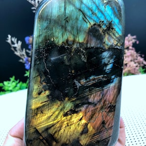 Extra Large Labradorite /Shiny Polished Labradorite /Jewelry/Chakra Reiki/Home Decor/collectibles/Reiki/Meditation/Energy/Healing Crystal