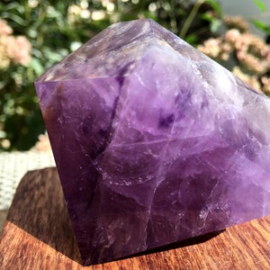 Large High Quality Natural Amethyst Polished Point/Amethyst Tower/Purple Crystal Ornaments/Amethyst stone decor/Special Gift/Healing stone