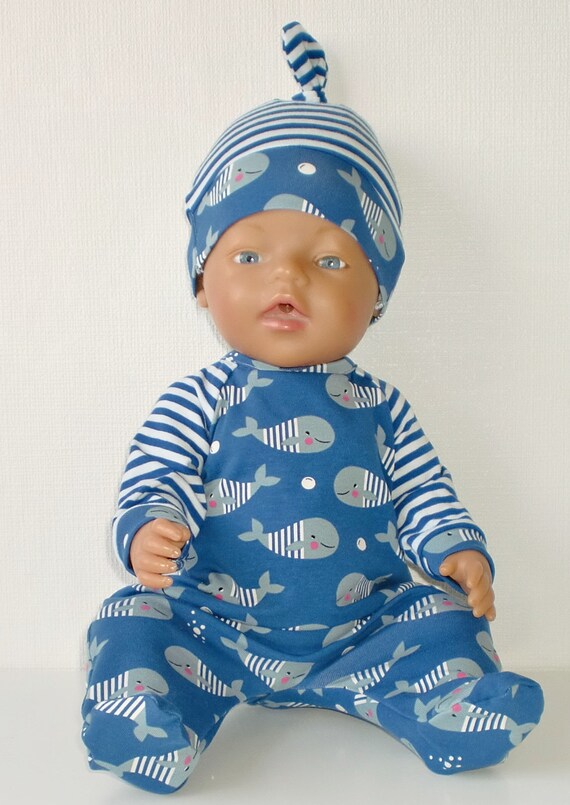 baby born romper blue