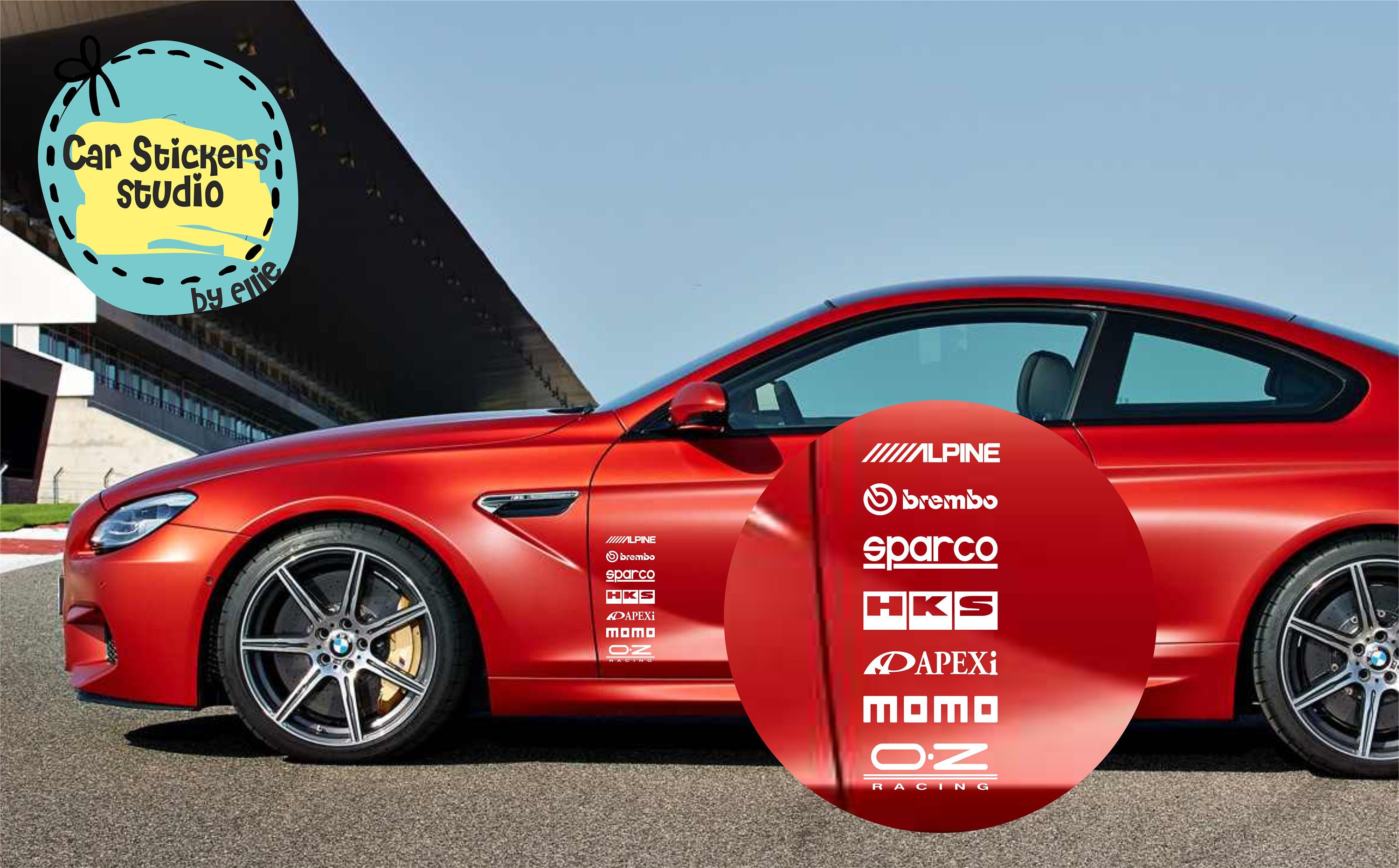 Car Sponsors JDM Decal Pack JDM Racing Sticker Vinyl Etsy