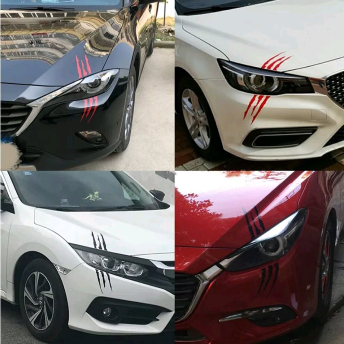 2x Funny Car Sticker Car Accessories Vinyl Stickers Monster Etsy