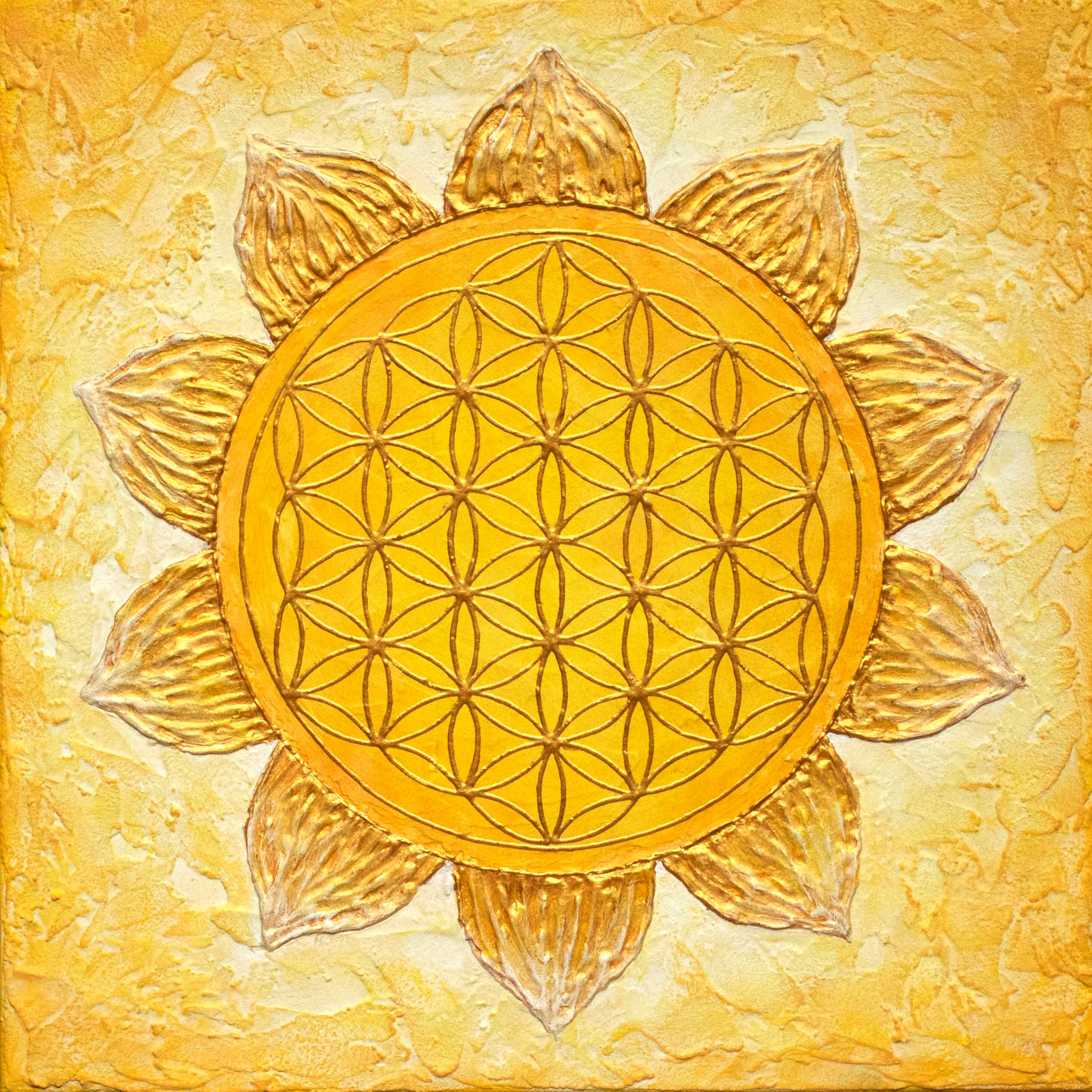 Flower of Life solar plexus chakra Etsy