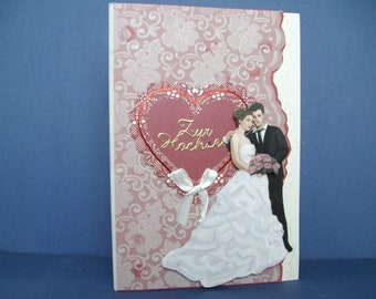 Wedding, Wine Red, Wedding Couple, Noble, Romantic