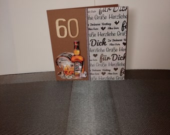 Birthday card for a man, whiskey lover