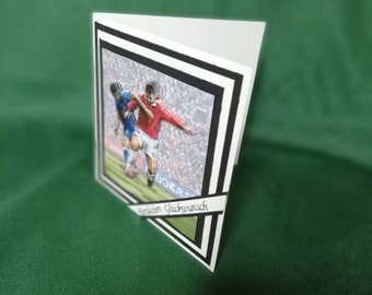 Birthday card for a man, football