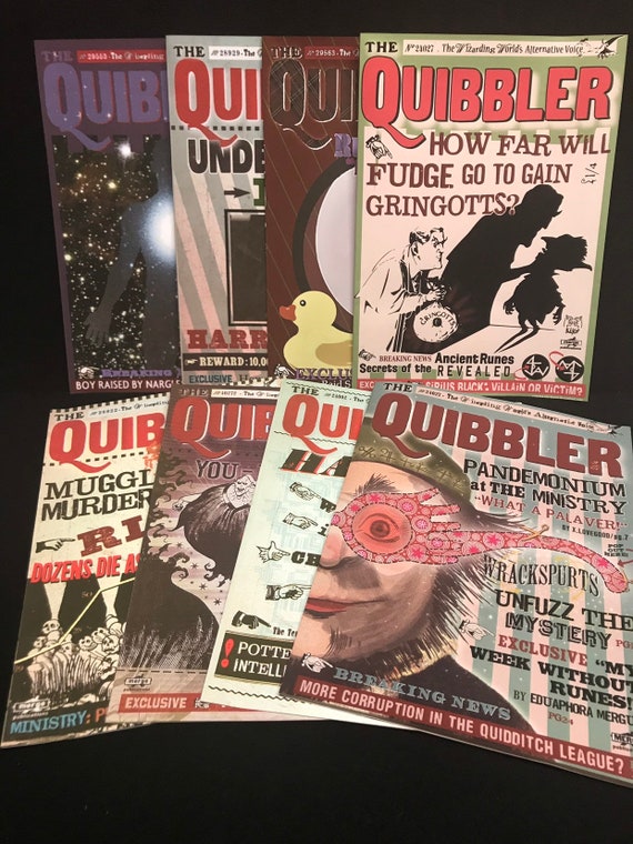 8 Quibbler Magazine Covers Party Prop | Etsy