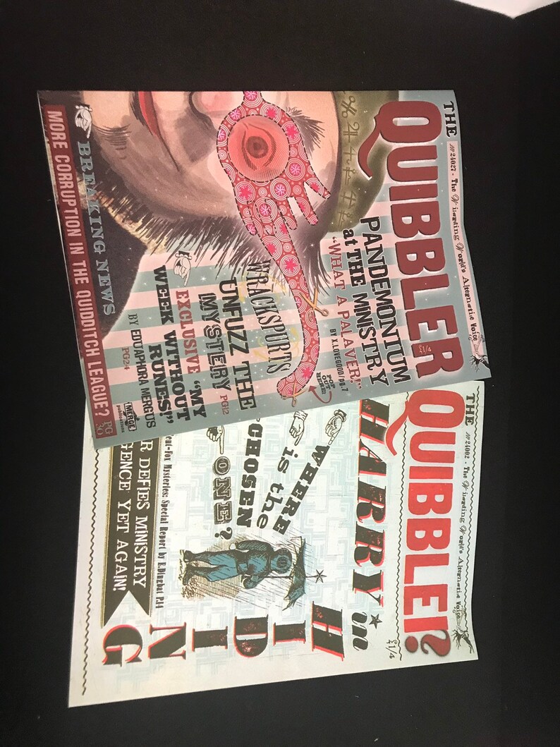 8 Quibbler Magazine Covers Party Prop | Etsy