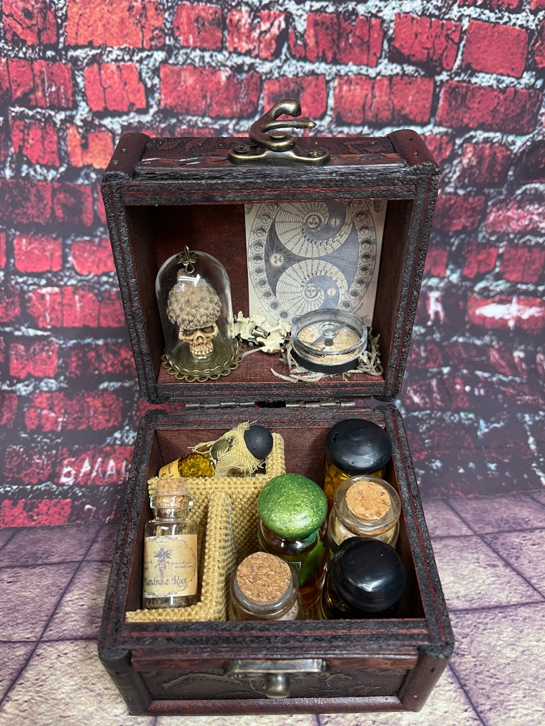 Wizard Potions Chest Apothecary Chest Etsy