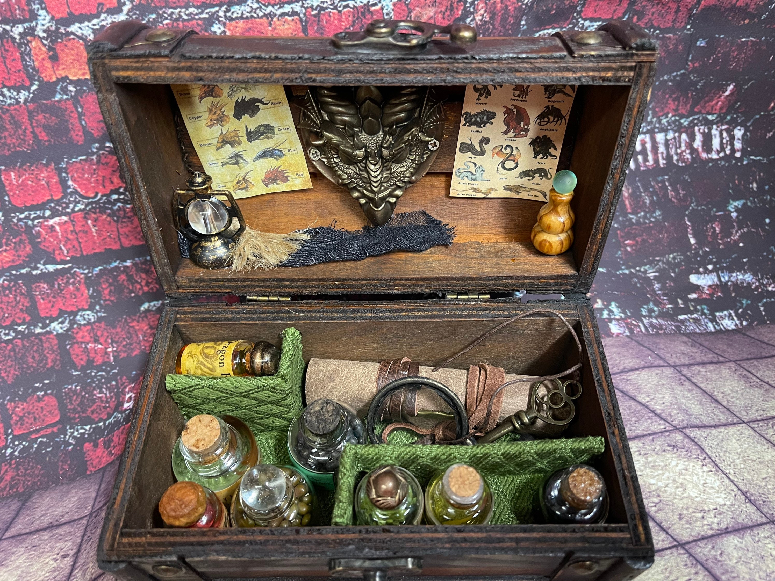 Dragons Lair Chest Potions Chest Apothecary Etsy