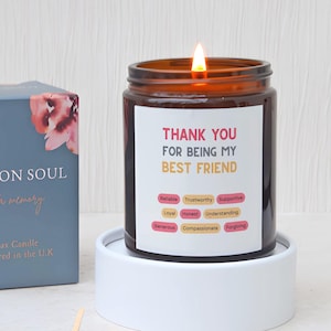 Best Friend Gift, Thank You Appreciation Soy Candle