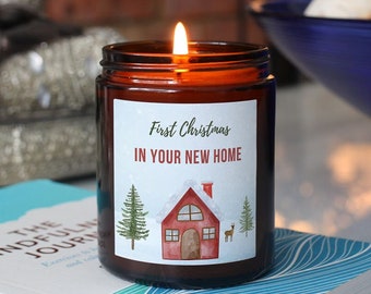 Christmas Candle First Home Gift | New House Housewarming Candle