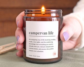 Campervan Candle, Camper Life Definition