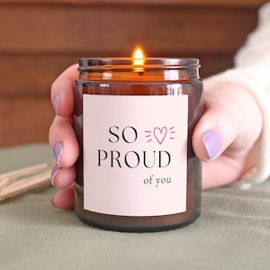 Well Done Gift Proud of You Candle with Soy Wax