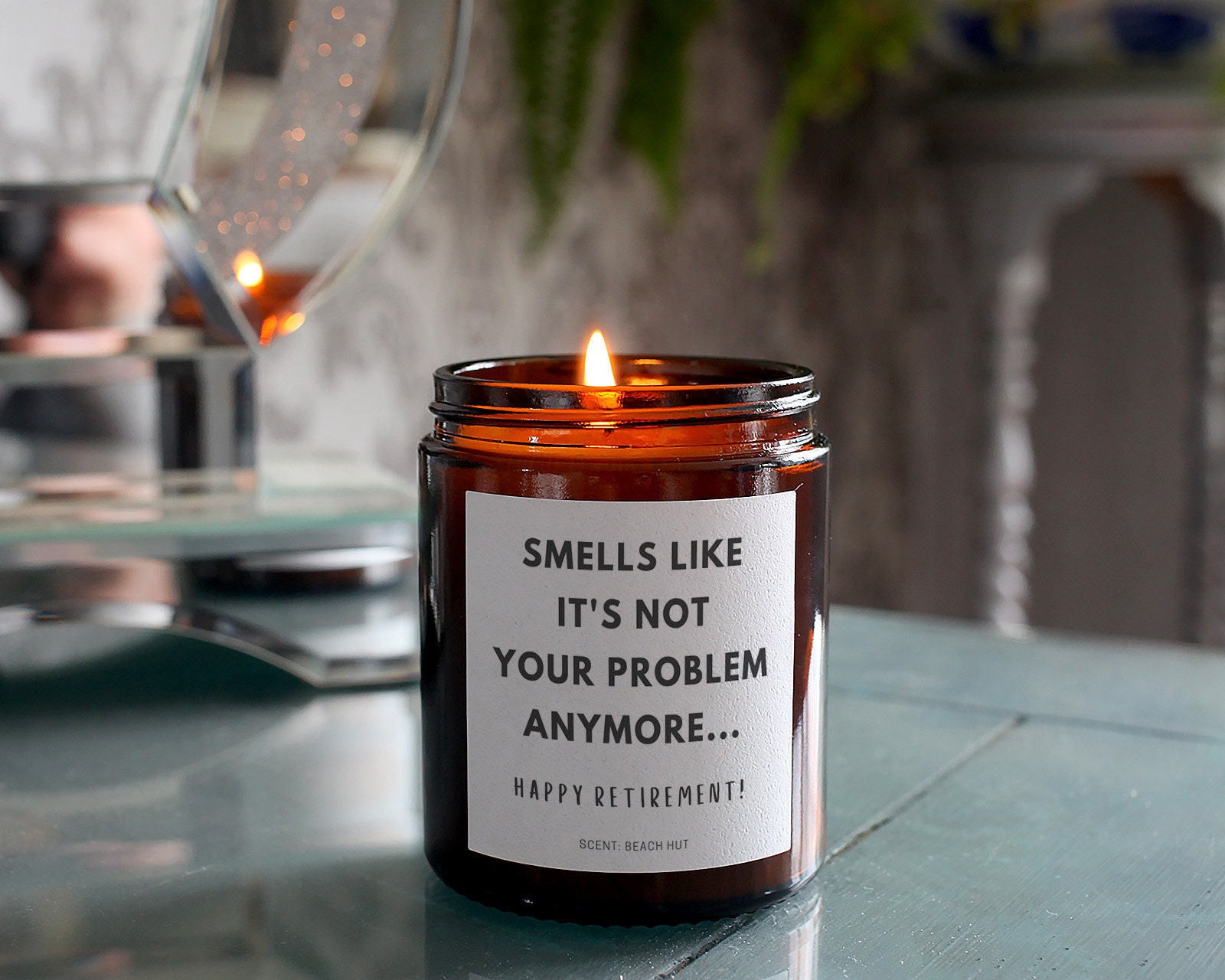 Retirement Gift Leaving Job Candle Smells Like It's Not Etsy UK