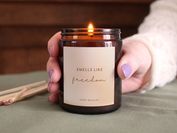 Leaving Gift Smells Like Freedom Candle, New Job or Retirement