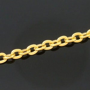 0,78 /m 5 Meter Kette Gold 3x2,5mm Bild 2