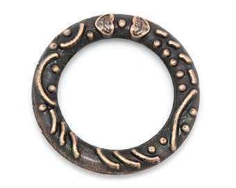 10 x Jewelry Connect Ring Copper 14 mm