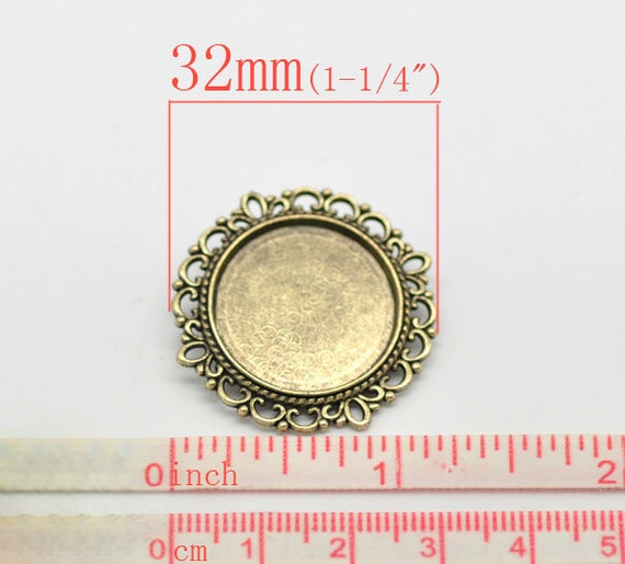 10 x Metallperlen Bronze 11x6mm