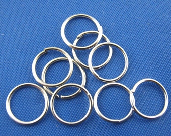 100 x Biegeringe Silber 8mm