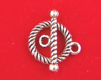 10 x gag closure silver 15 mm