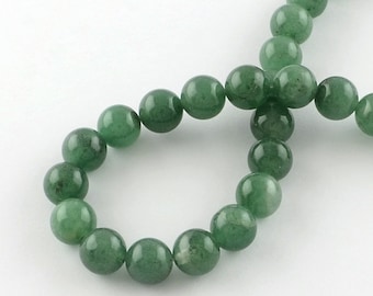 Collier pierre naturelle aventurine couleur bleue et blanche Plaqué OR