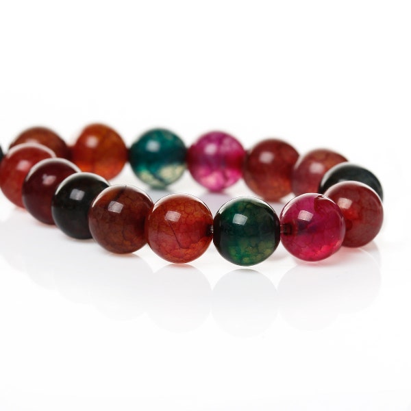 10 x Pearls Turmalin Bunt 8 mm