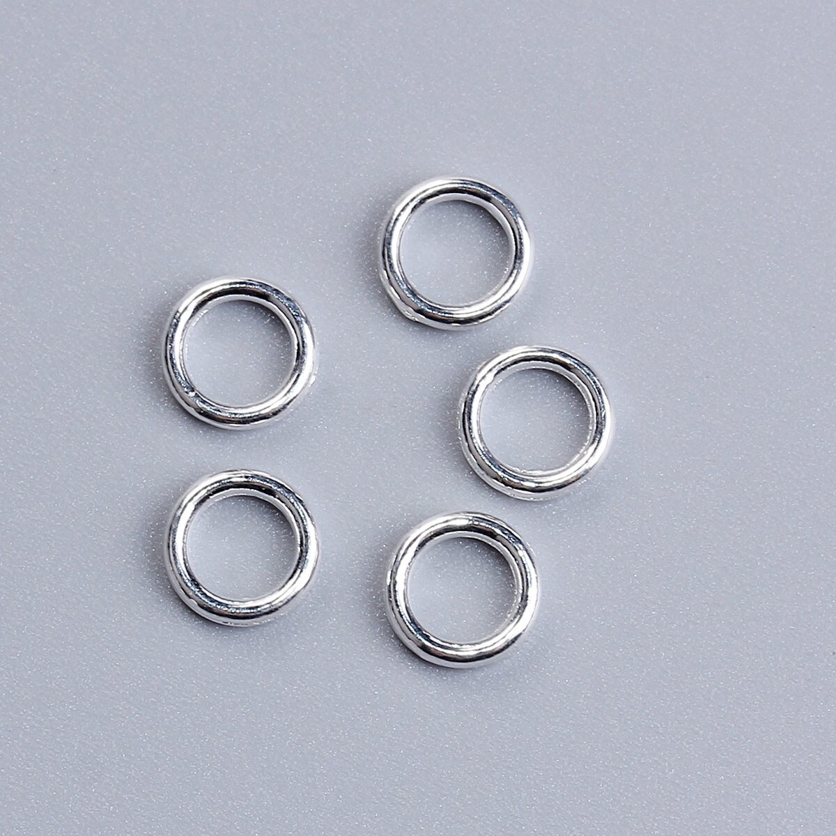 100 X Jewelry Connector Ring Silver 6 Mm Etsy UK