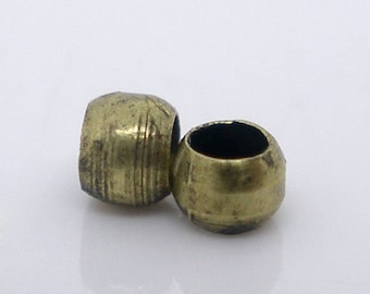 100 x Quetschperlen Bronze 2mm